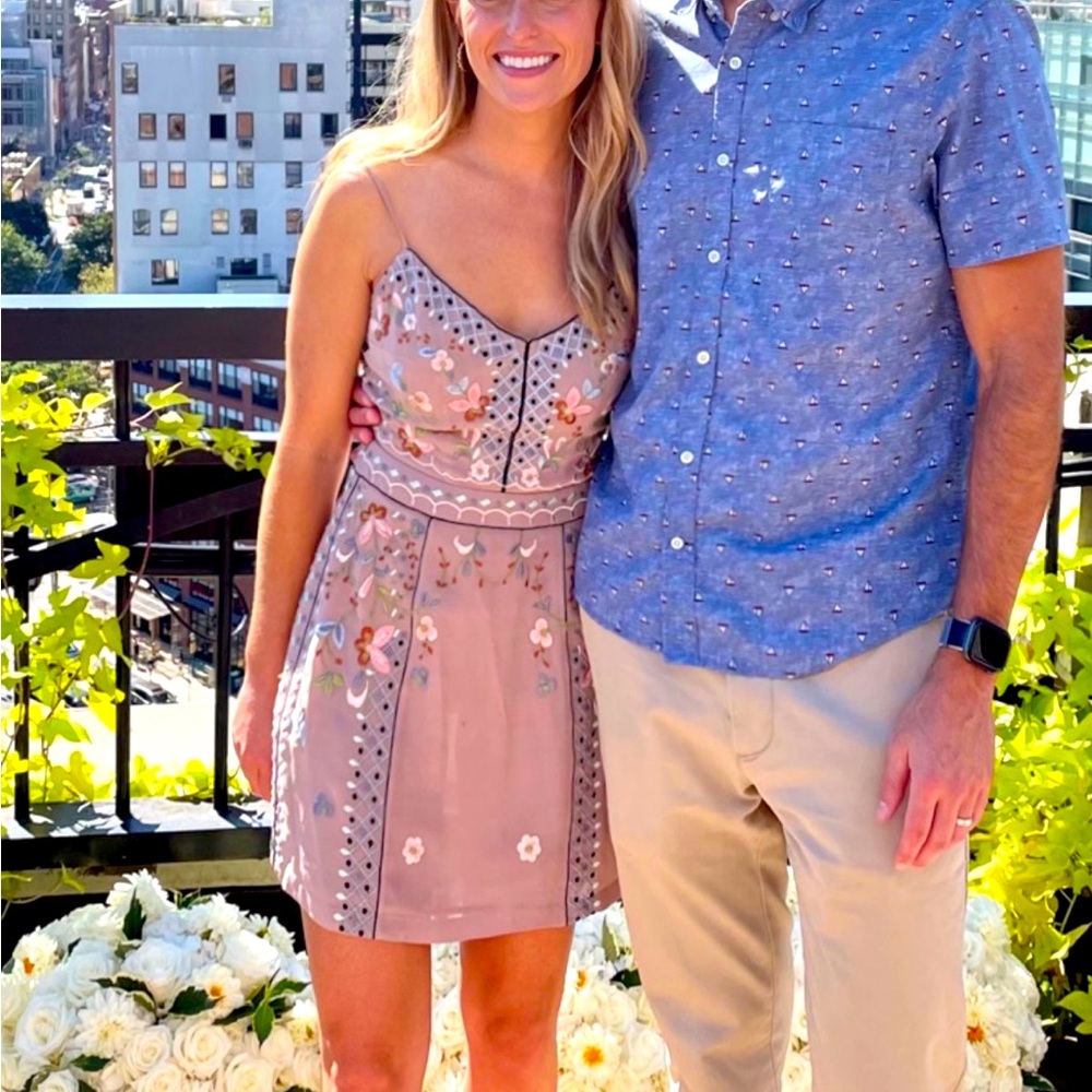 COPY - Embroidered floral cocktail dress